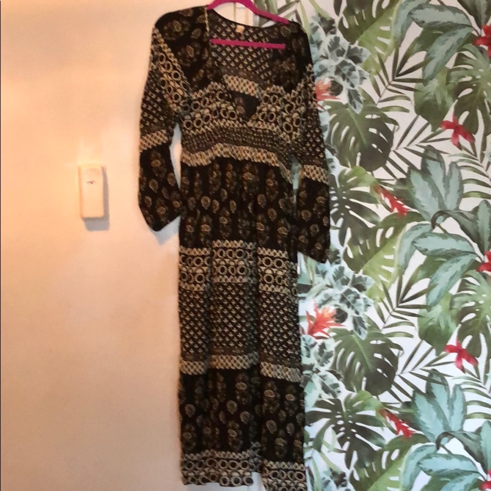 Raga Boho Long Sleeve Dress Flowy or Coverup